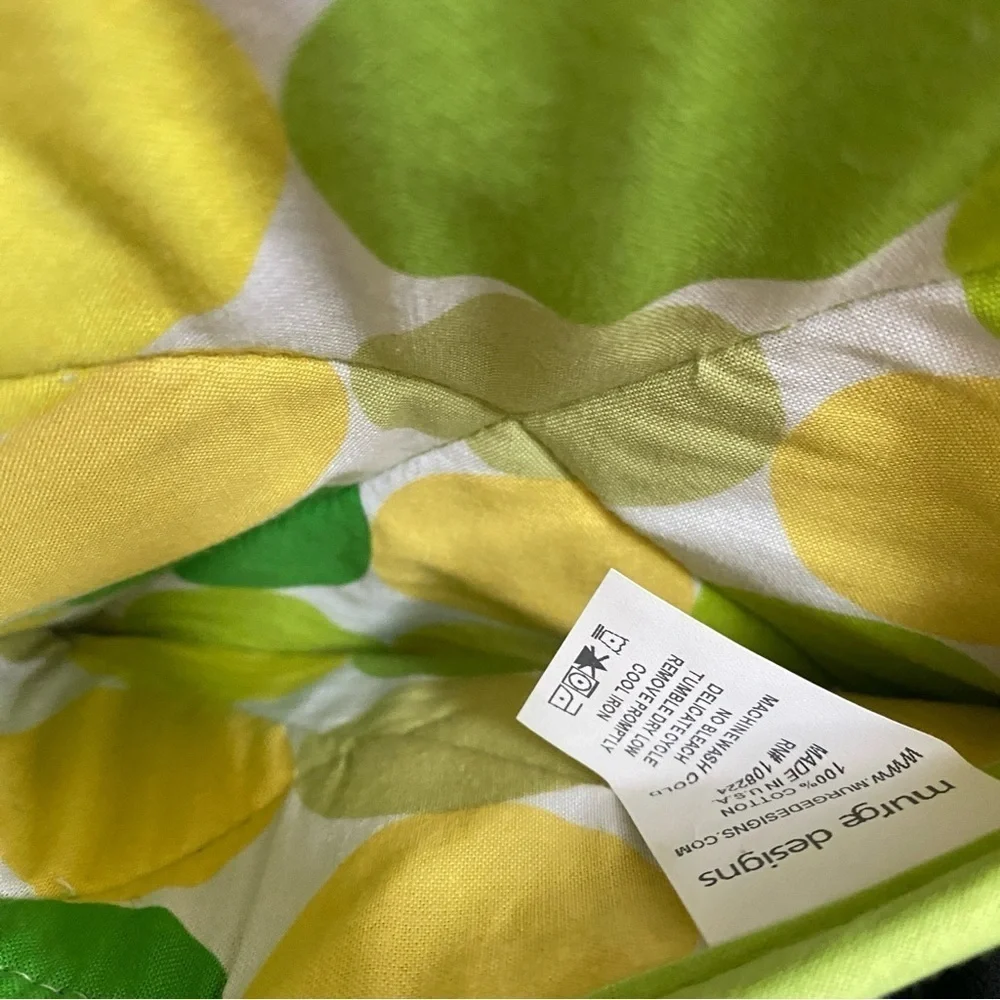 EUC Lime Green Cotton Retro Pot Holder